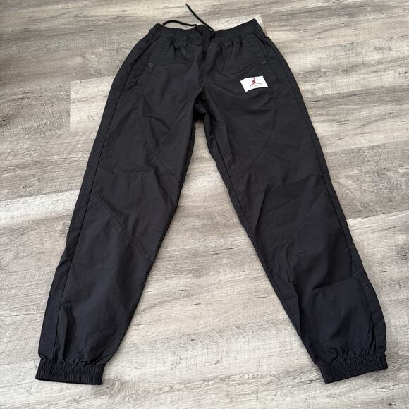 NIKE Air Jordan Woven Track Pants Womens Small Standard Fit Joggers Black CV7803 - Picture 3 of 8